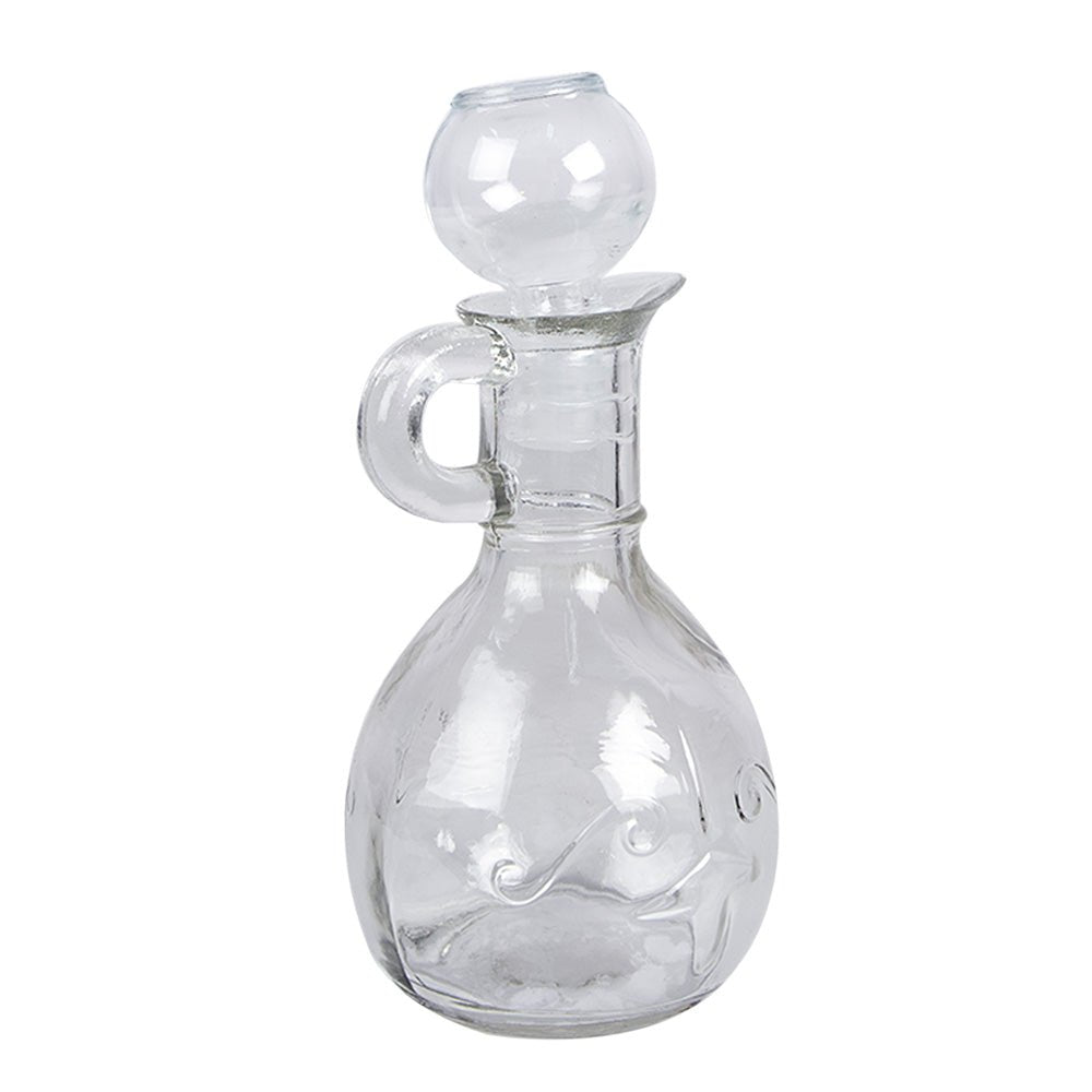 Glasflasche mit Stopfen & Ausguss – Vintage Deko, 175 ml & 400 ml {{ Shabby Chic und Landhaus Deko }} {{ www.Stein-Alt.de }}