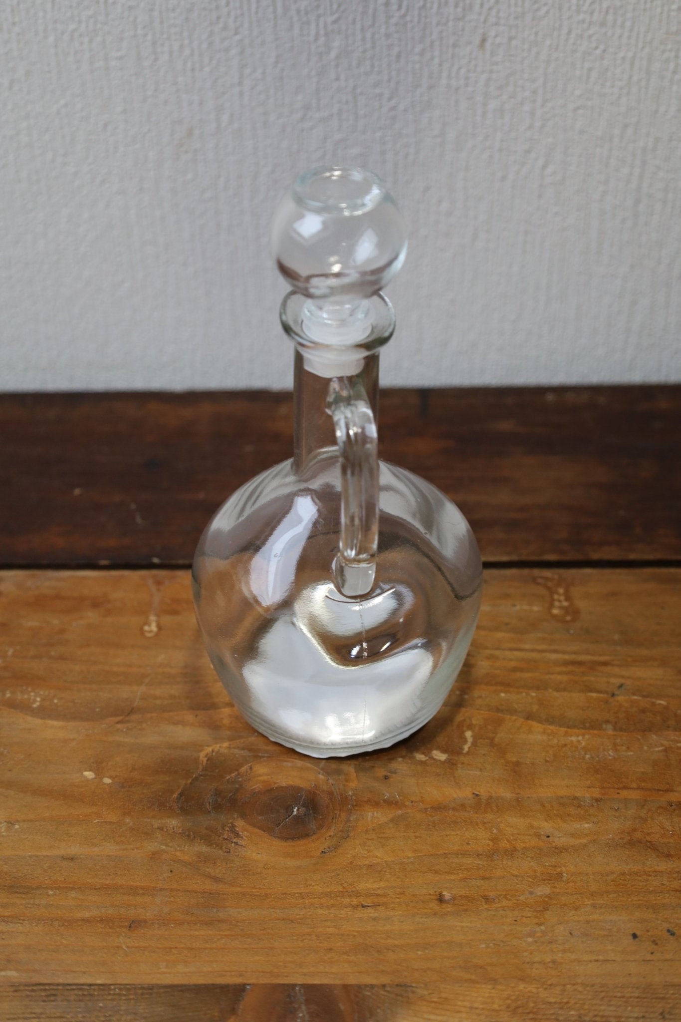 Glasflasche mit Stopfen & Ausguss – Vintage Deko, 175 ml & 400 ml {{ Shabby Chic und Landhaus Deko }} {{ www.Stein-Alt.de }}