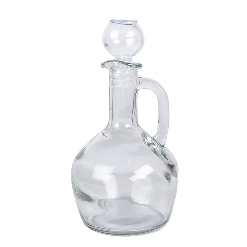Glasflasche mit Stopfen & Ausguss – Vintage Deko, 175 ml & 400 ml {{ Shabby Chic und Landhaus Deko }} {{ www.Stein-Alt.de }}