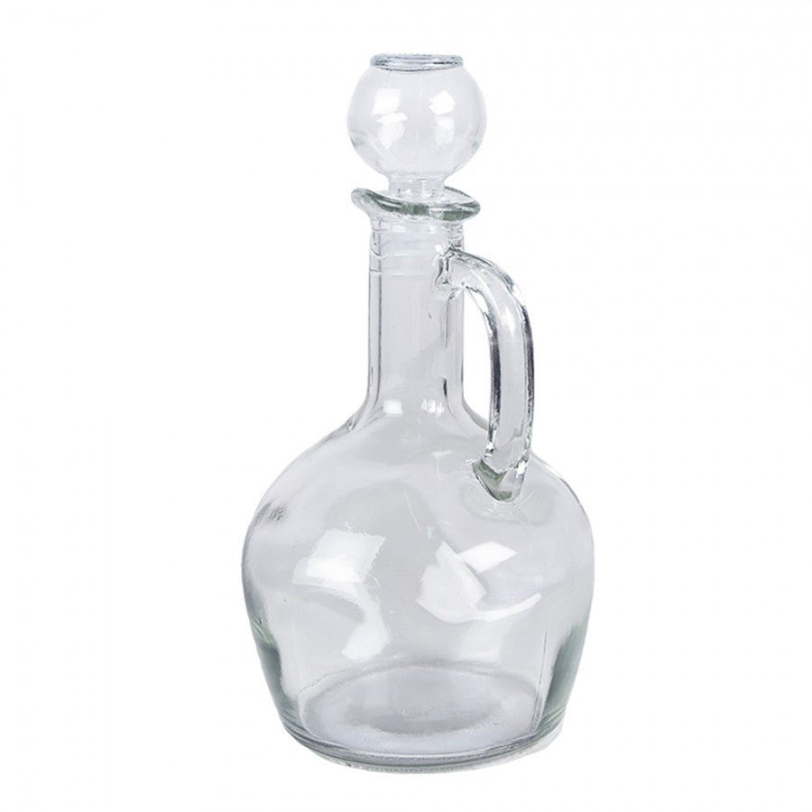 Glasflasche mit Stopfen & Ausguss – Vintage Deko, 175 ml & 400 ml {{ Shabby Chic und Landhaus Deko }} {{ www.Stein-Alt.de }}
