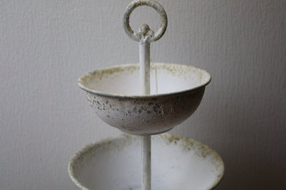 Etagere Etagere Dreistöckig Weiß Metall – Shabby Chic Landhausstil Clayre & Eef Shabby Chic und Landhaus Deko bei www.Stein-Alt.de