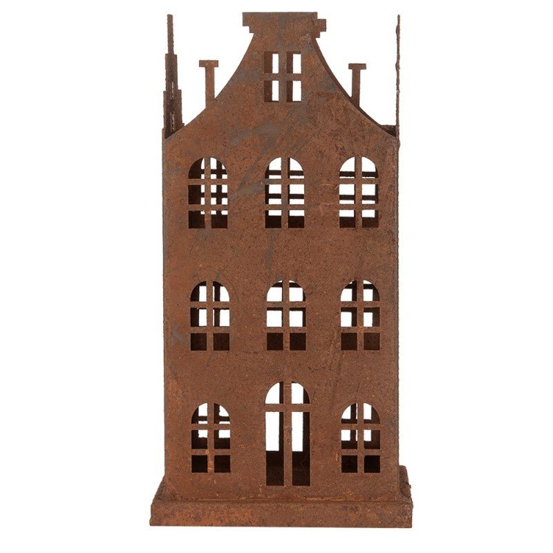 Edelrost-Häuschen 2er Set | Vintage Gartendeko Shabby Chic Landhaus {{ Shabby Chic und Landhaus Deko }} {{ www.Stein-Alt.de }}