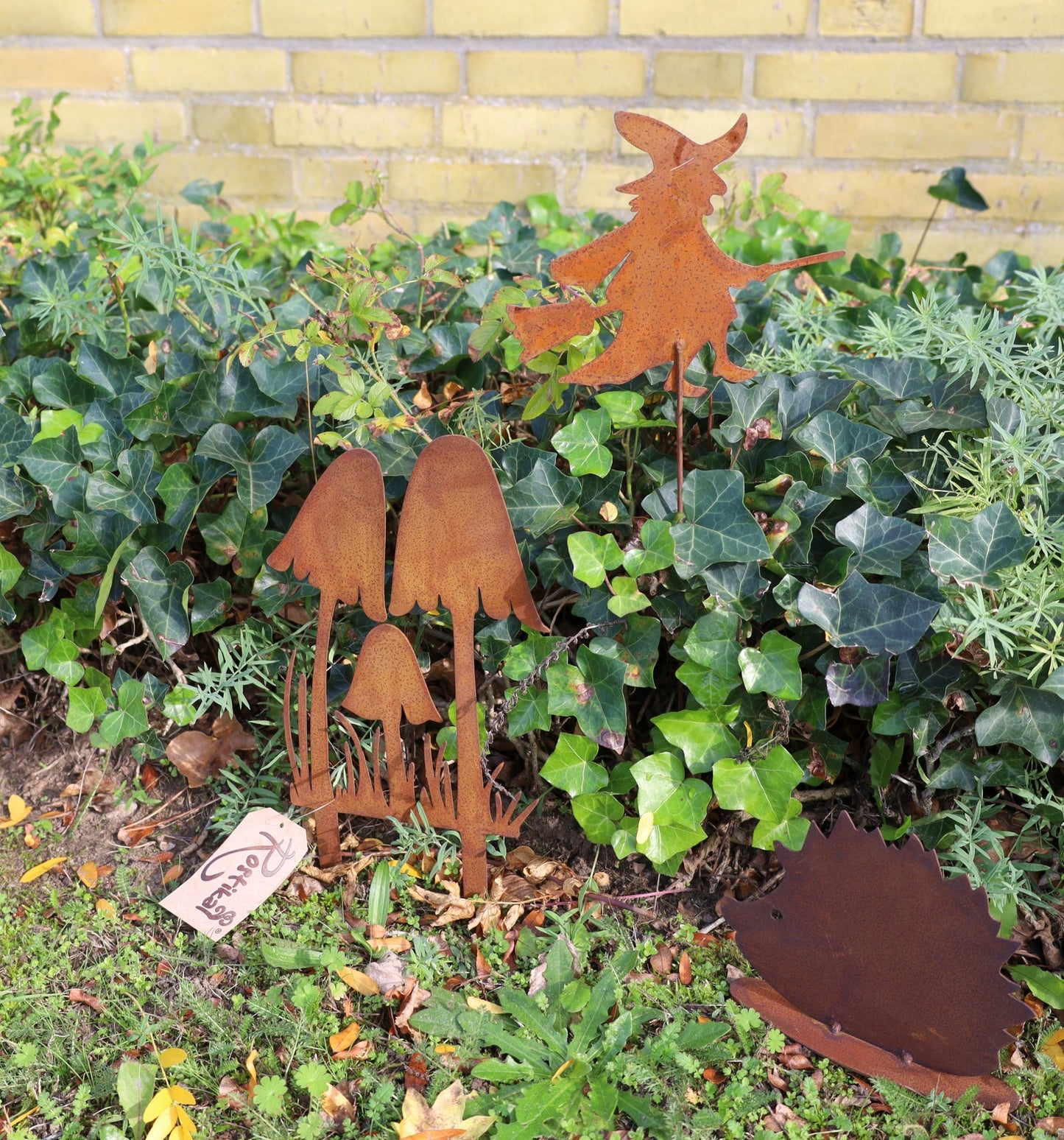 Edelrost Pilze – Herbstdekoration für Garten und Balkon {{ Shabby Chic und Landhaus Deko }} {{ www.Stein-Alt.de }}