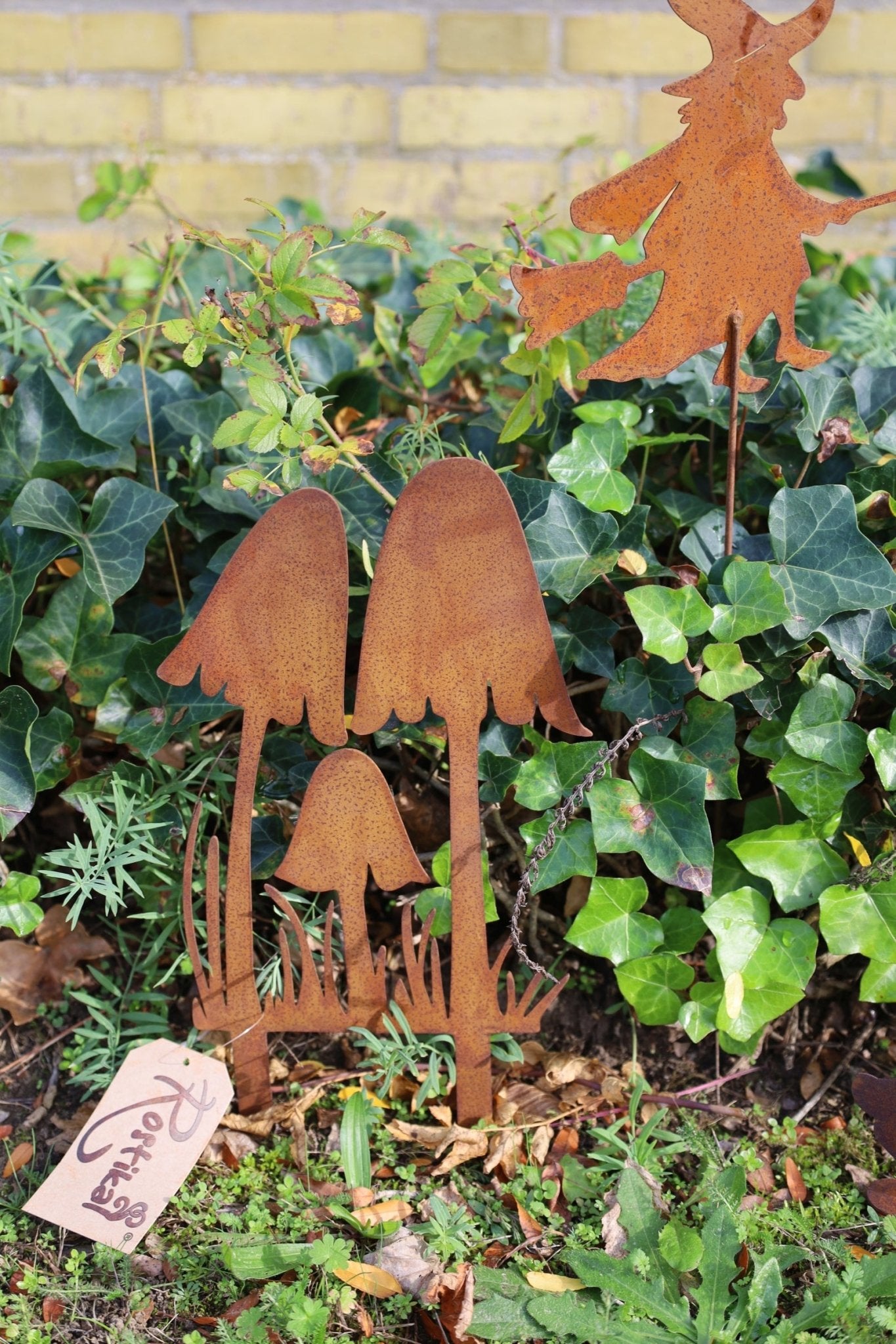 Edelrost Pilze – Herbstdekoration für Garten und Balkon {{ Shabby Chic und Landhaus Deko }} {{ www.Stein-Alt.de }}