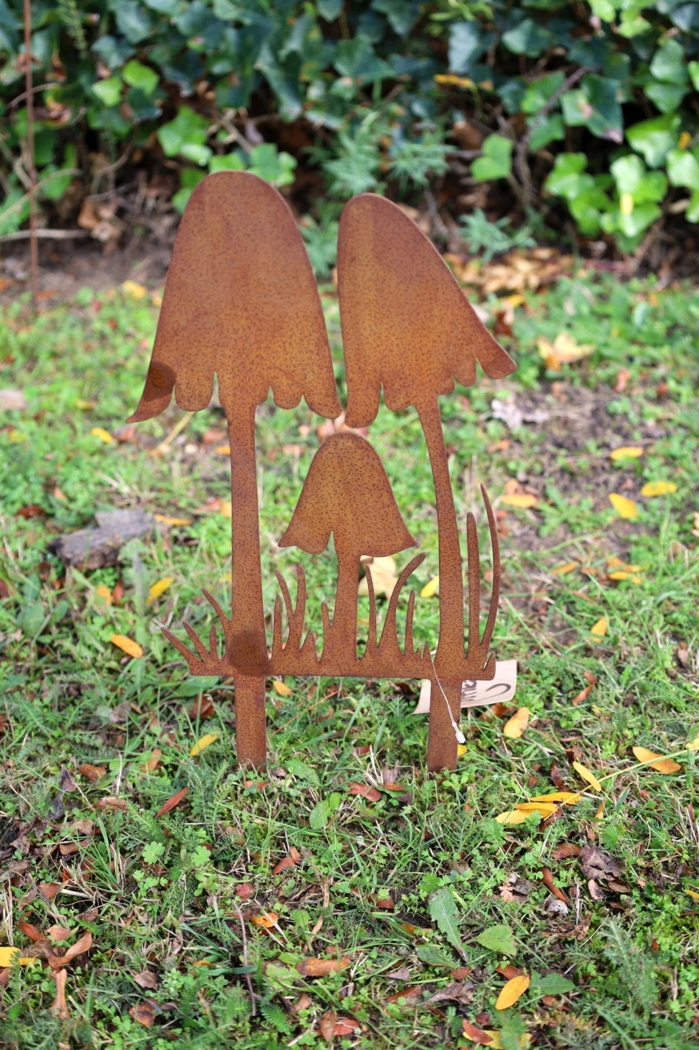 Edelrost Pilze – Herbstdekoration für Garten und Balkon {{ Shabby Chic und Landhaus Deko }} {{ www.Stein-Alt.de }}