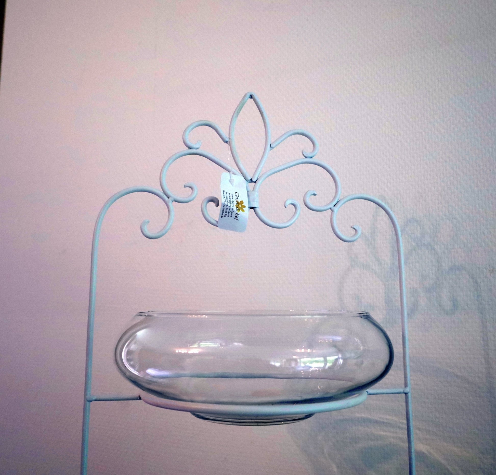 Etagere Weiß Metall Landhausstil - Tellerständer & Obstablage {{ Shabby Chic und Landhaus Deko }} {{ www.Stein-Alt.de }}