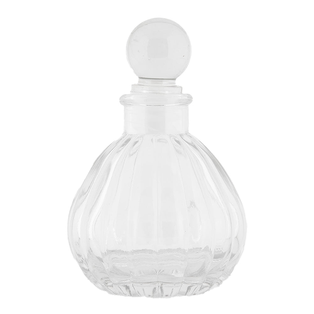 Fläschchen, kleine Flasche aus Glas mit Stopfen, verschiedene Formen {{ Shabby Chic und Landhaus Deko }} {{ www.Stein-Alt.de }}
