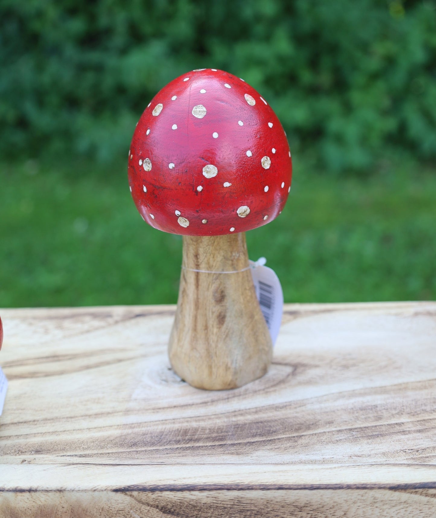 Fliegenpilz Deko aus Holz – Herbstliche Dekoration Rot-Weiß {{ Shabby Chic und Landhaus Deko }} {{ www.Stein-Alt.de }}
