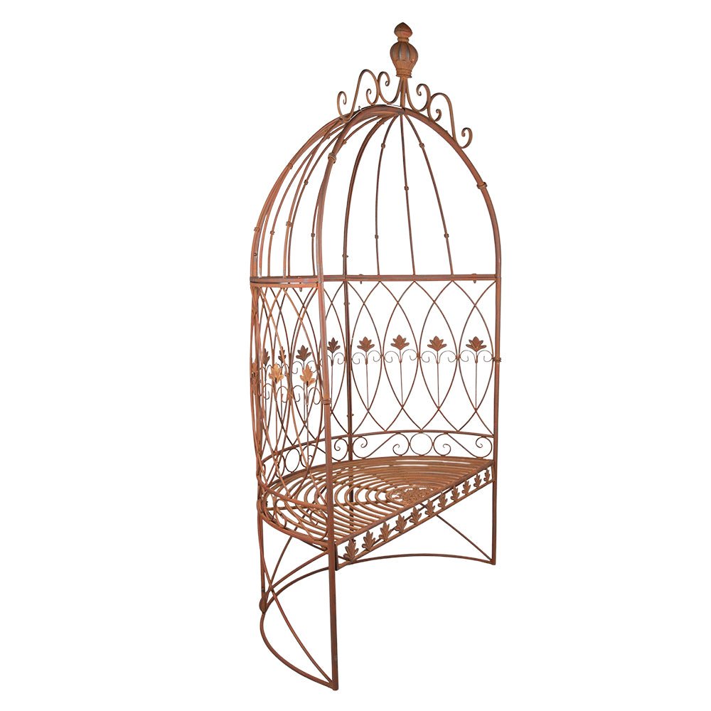 Gartenbank Eisen Edelrost – Romantischer Landhausstil | Clayre & Eef {{ Shabby Chic und Landhaus Deko }} {{ www.Stein-Alt.de }}