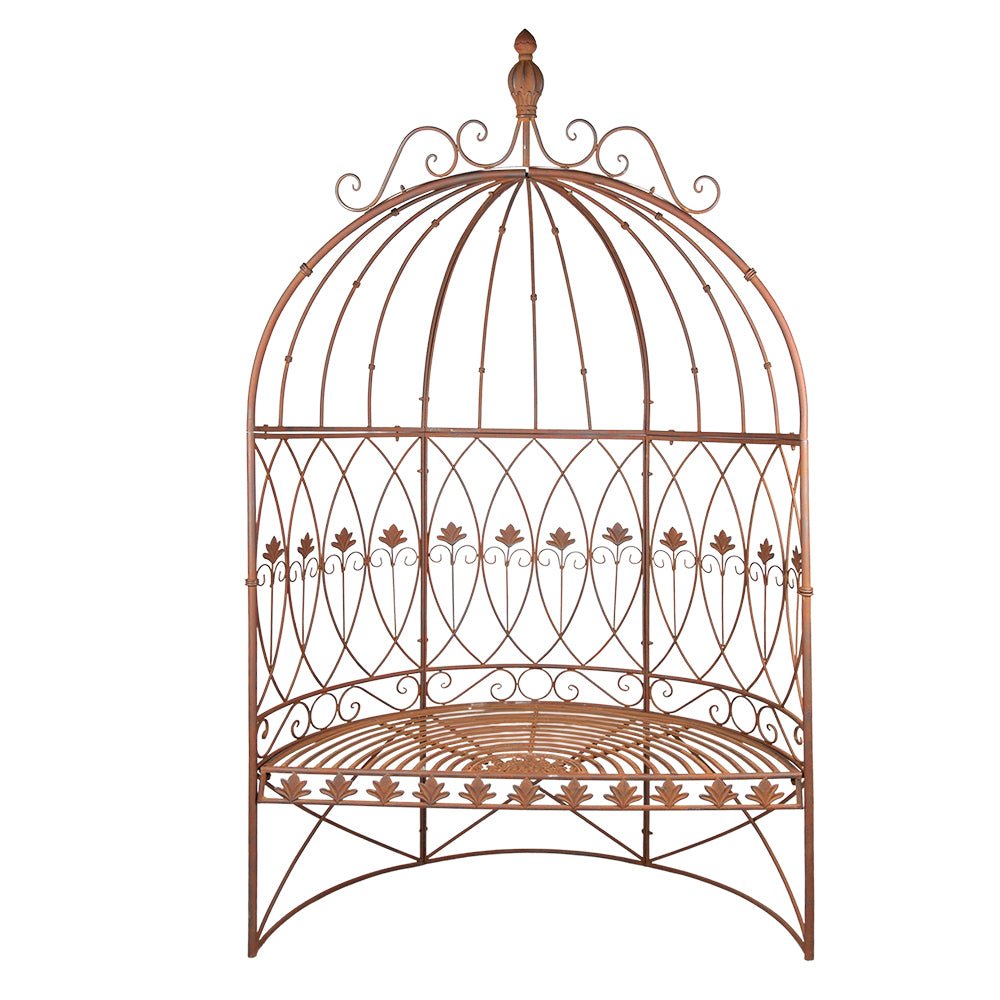 Gartenbank Eisen Edelrost – Romantischer Landhausstil | Clayre & Eef {{ Shabby Chic und Landhaus Deko }} {{ www.Stein-Alt.de }}