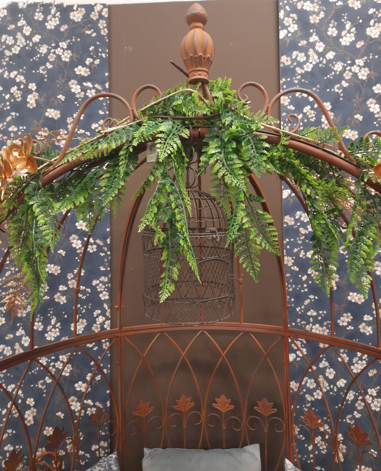 Gartenbank Eisen Edelrost – Romantischer Landhausstil | Clayre & Eef {{ Shabby Chic und Landhaus Deko }} {{ www.Stein-Alt.de }}