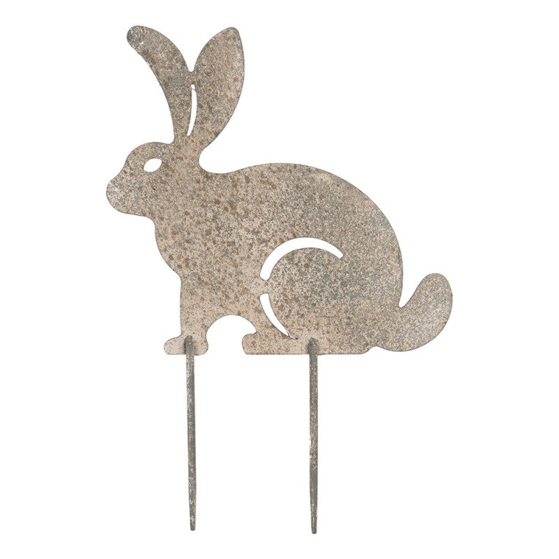 Gartenspieß Hase Grau Metall – Gartenstecker Landhaus Osterdeko in 2 Größen Groß {{ Shabby Chic und Landhaus Deko }} {{ www.Stein-Alt.de The cosy Cottage }}