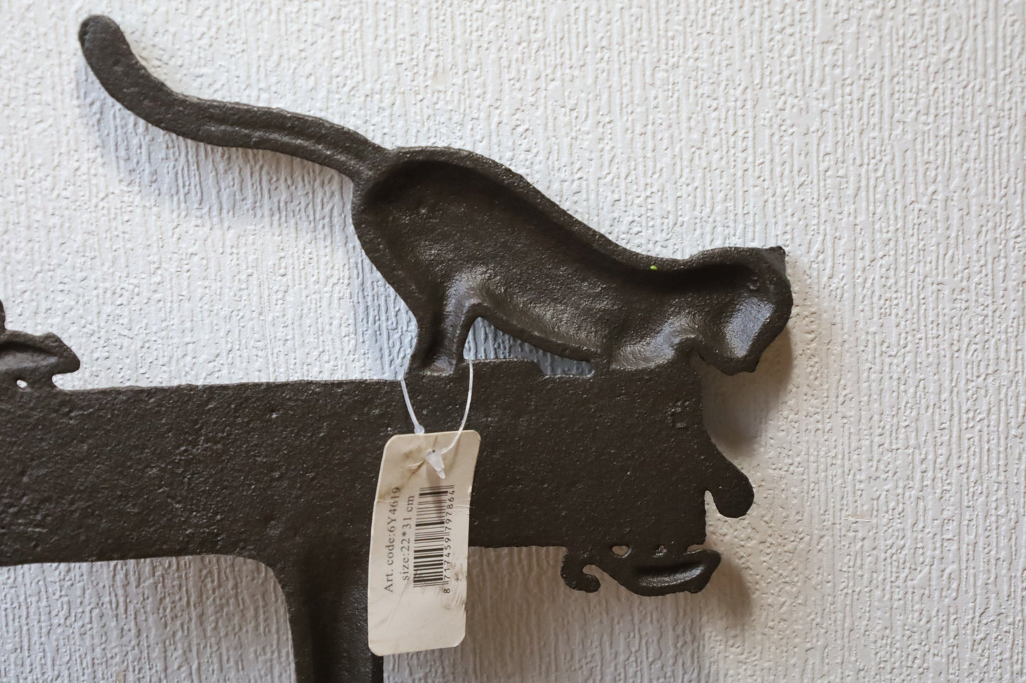 Gartenstecker Willkommen Katze & Maus - Gusseisen Gartendeko Landhaus {{ Shabby Chic und Landhaus Deko }} {{ www.Stein-Alt.de }}