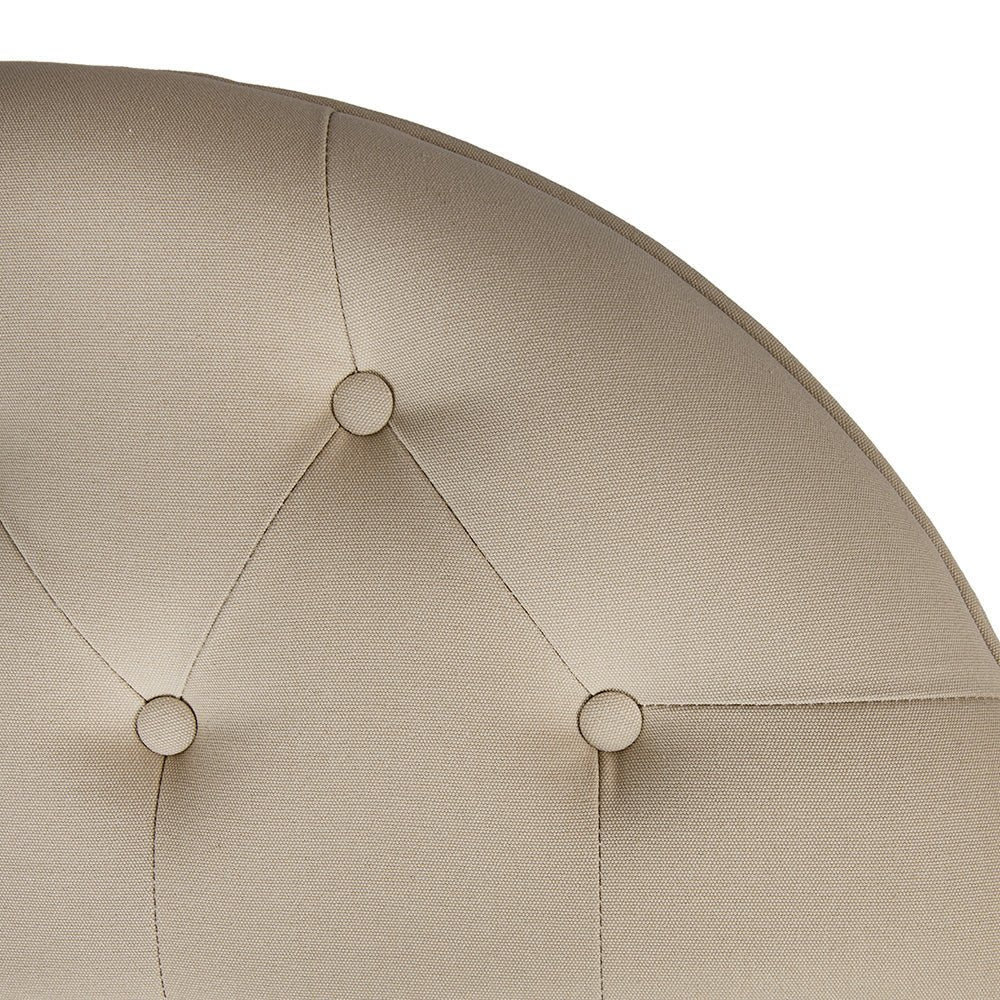 Gepolsterte Sitzbank: Filigran aus Holz in Beige-Braun {{ Shabby Chic und Landhaus Deko }} {{ www.Stein-Alt.de }}
