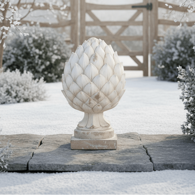 Großer Pinienzapfen Deko Magnesiumoxid – Gartendekoration Landhausstil