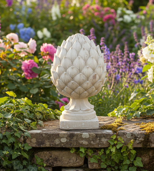 Großer Pinienzapfen Deko Magnesiumoxid – Gartendekoration Landhausstil