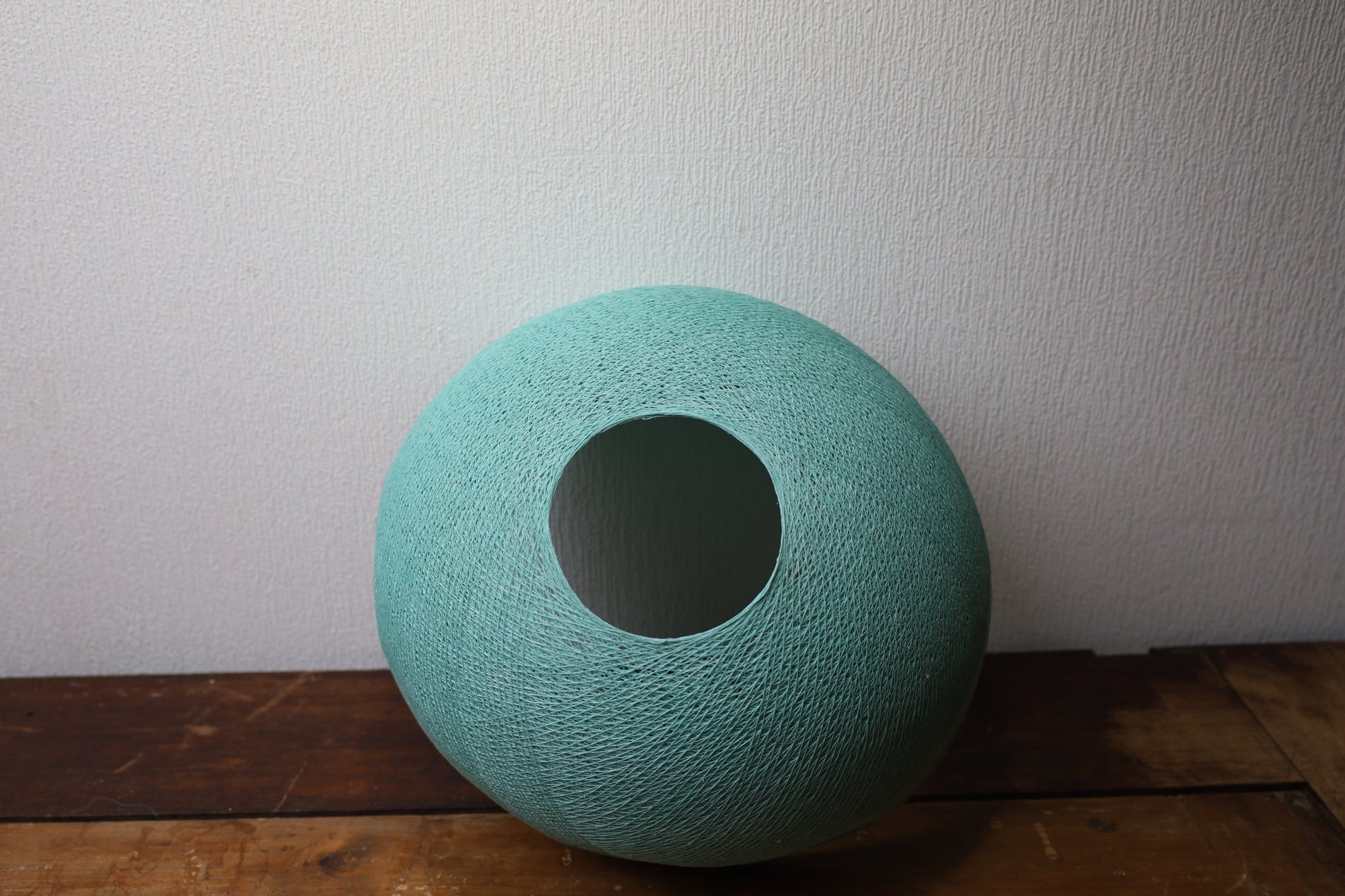 Hängeleuchte Blau-Grün Ø 31 cm | Cottonball Pendelleuchte – Cotton Ball Lights {{ Shabby Chic und Landhaus Deko }} {{ www.Stein-Alt.de }}