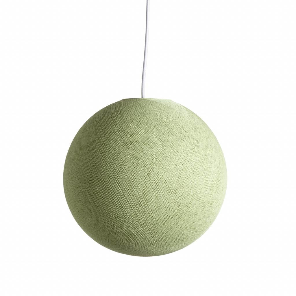Hängeleuchte Grün Ø 31 cm | Cottonball Deckenleuchte – Cotton Ball Lights {{ Shabby Chic und Landhaus Deko }} {{ www.Stein-Alt.de }}