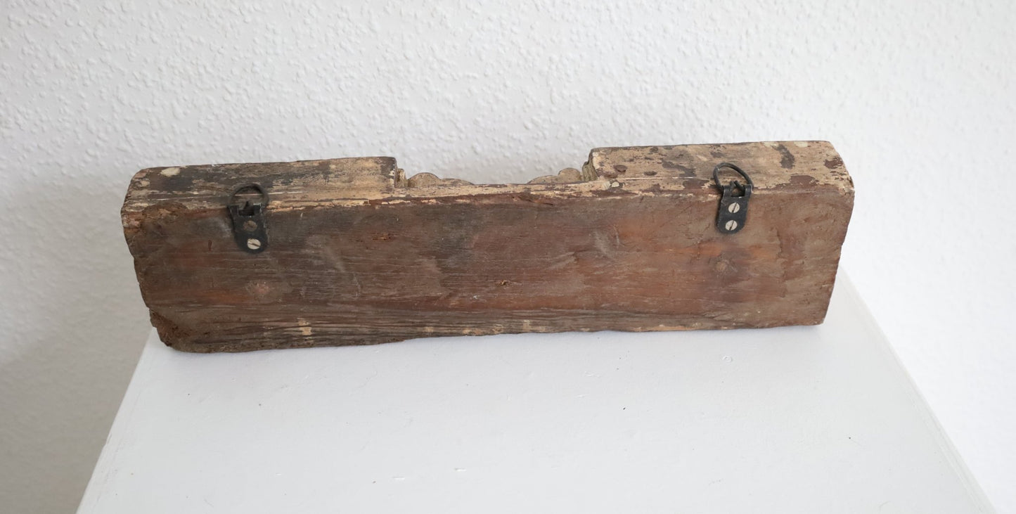 Hakenleiste aus Altholz - Upcycling Wandhaken im Landhausstil {{ Shabby Chic und Landhaus Deko }} {{ www.Stein-Alt.de }}