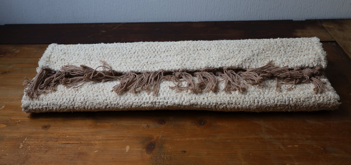 Handgeknüpfter Baumwollteppich Wollweiß - Landhausstil Teppich 100% Baumwolle {{ Shabby Chic und Landhaus Deko }} {{ www.Stein-Alt.de }}