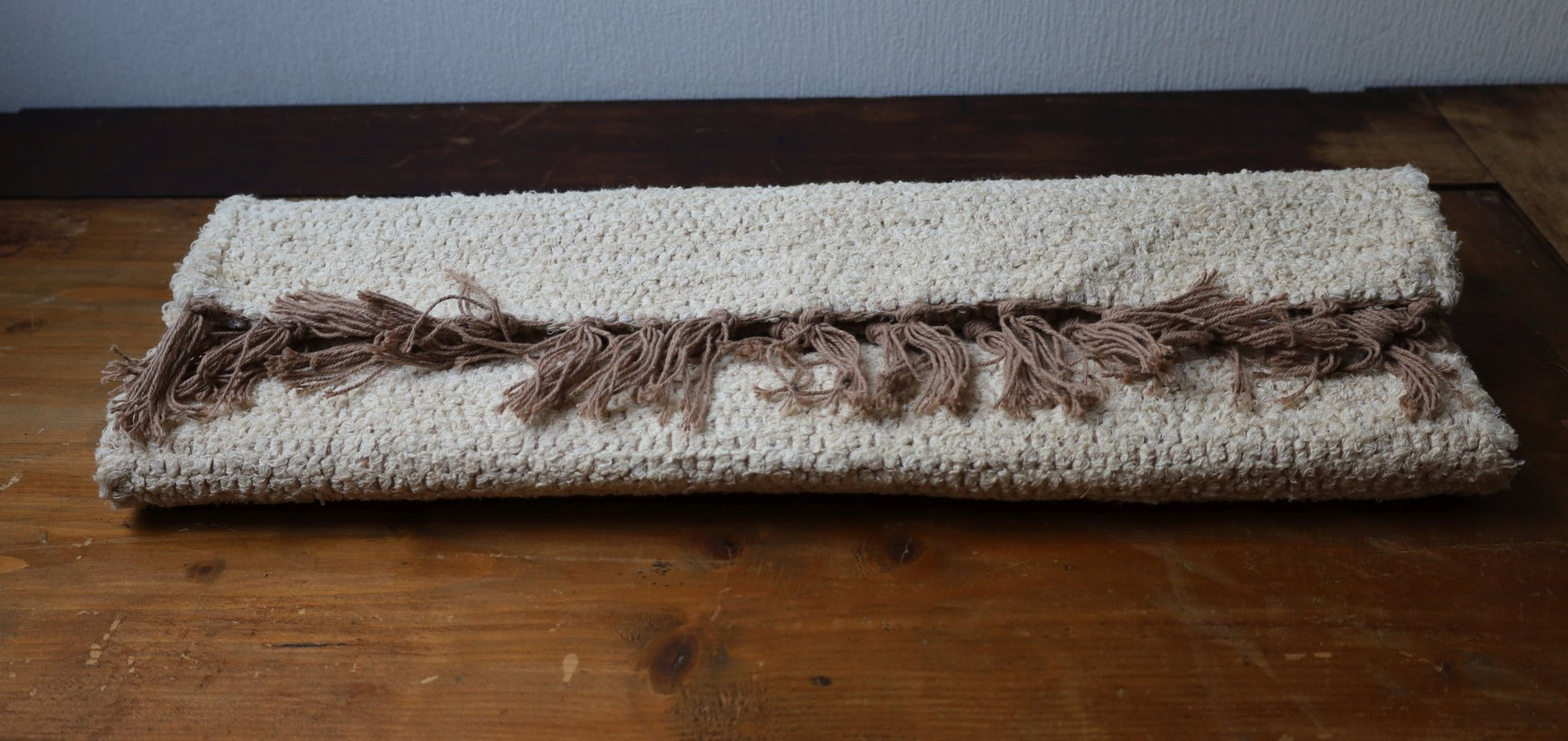 Handgeknüpfter Baumwollteppich Wollweiß - Landhausstil Teppich 100% Baumwolle {{ Shabby Chic und Landhaus Deko }} {{ www.Stein-Alt.de }}