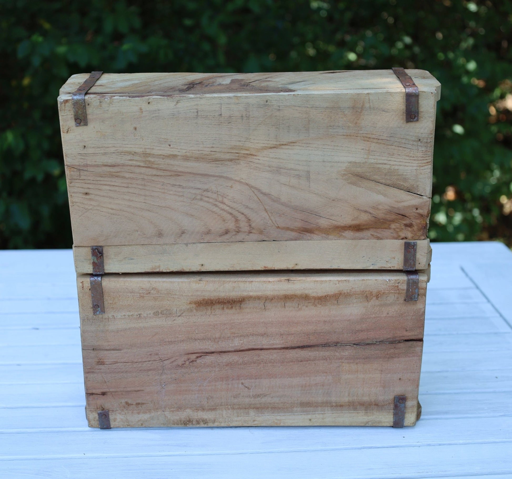 Holz-Ziegelform gebraucht - 1er, 2er, 3er - Vintage Deko Landhausstil {{ Shabby Chic und Landhaus Deko }} {{ www.Stein-Alt.de }}