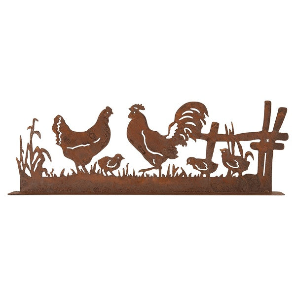 Oster Dekoration Huhn mit Küken Metall Rostoptik - Shabby Chic Frühlingsdeko {{ Shabby Chic und Landhaus Deko }} {{ www.Stein-Alt.de The cosy Cottage }}