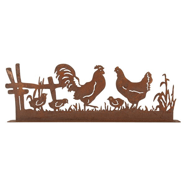 Oster Dekoration Huhn mit Küken Metall Rostoptik - Shabby Chic Frühlingsdeko {{ Shabby Chic und Landhaus Deko }} {{ www.Stein-Alt.de The cosy Cottage }}