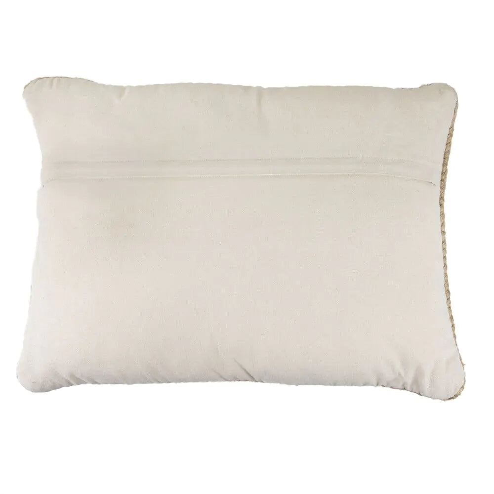 Sitzkissen / Bodenkissen aus Jute im Boho-Stil