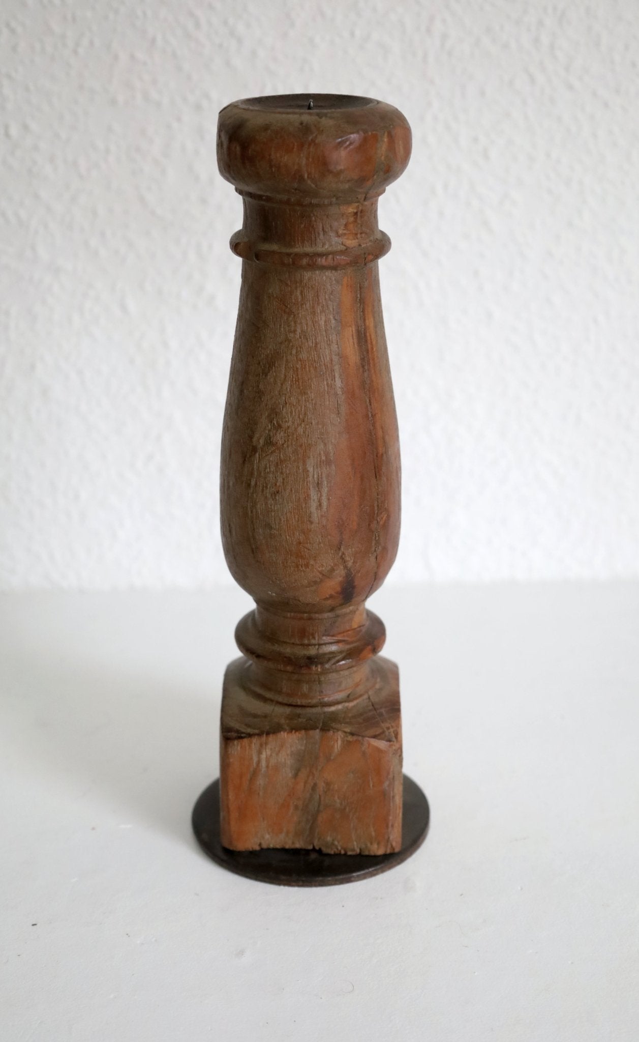 Kerzenständer aus Altholz - Unikat Shabby Chic Landhausstil {{ Shabby Chic und Landhaus Deko }} {{ www.Stein-Alt.de }}