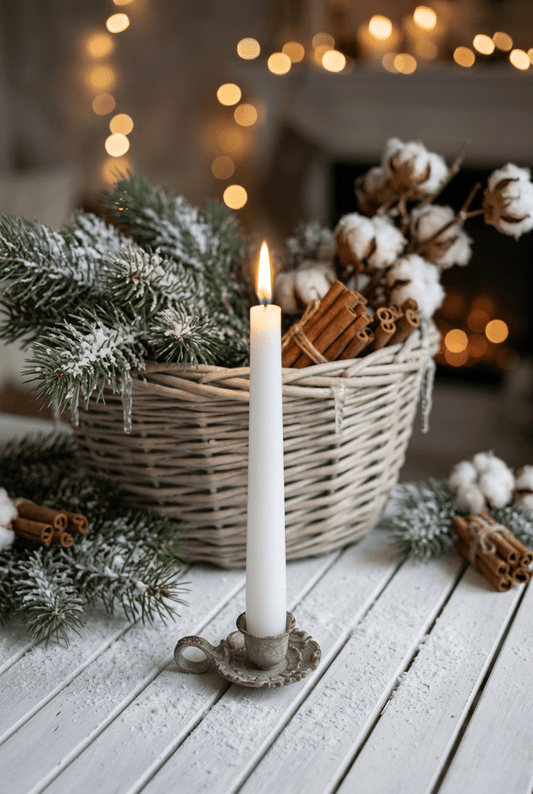 Kerzenständer Kerzenständer Shabby Chic aus Gusseisen, Grau-Braun, rund, 9 × 6 × 4 cm Shabby-Chic und Landhaus-Deko bei www.Stein-Alt.de