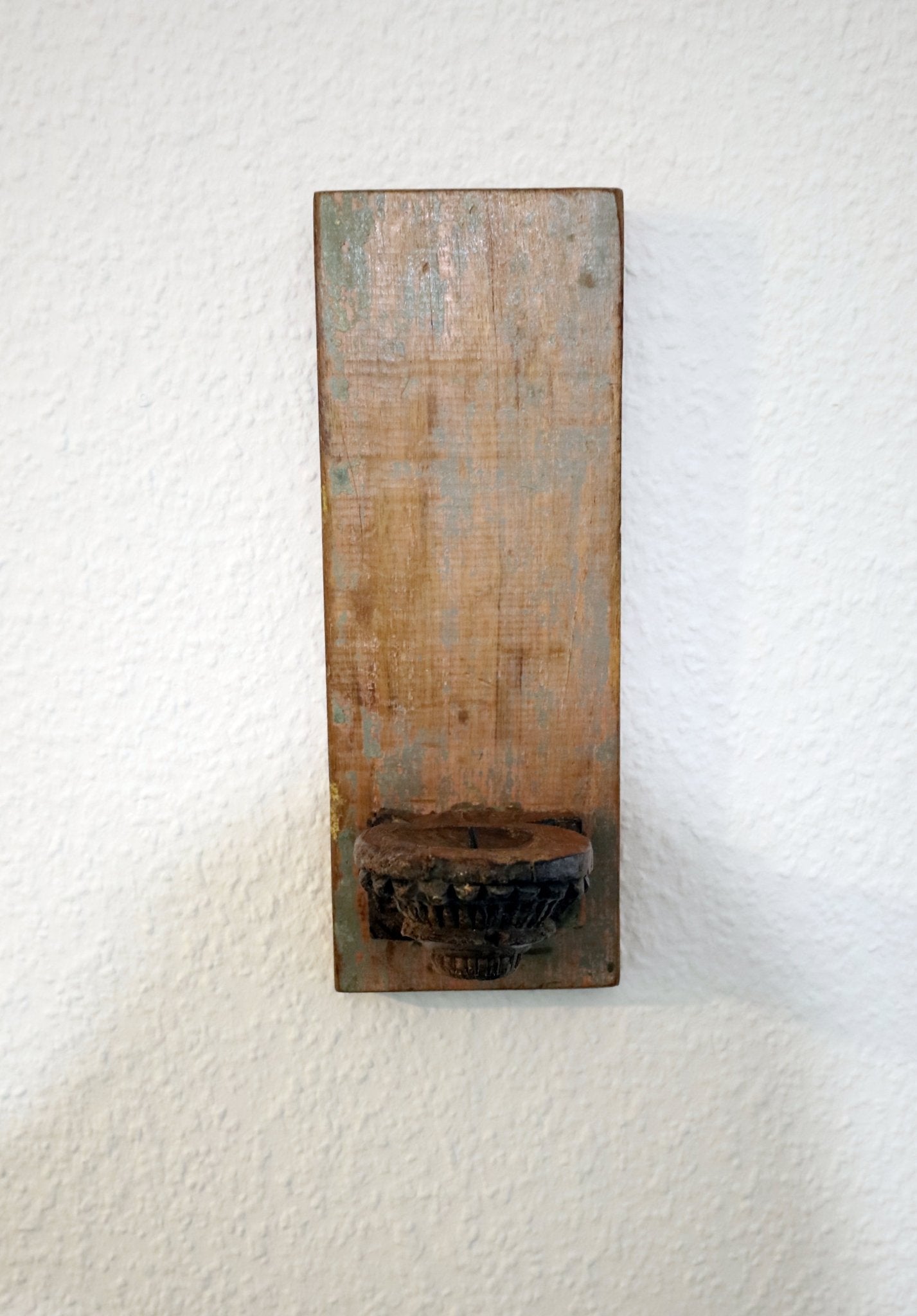 Kerzenständer Wand Altholz - Einzigartiger Kerzenhalter im Landhausstil {{ Shabby Chic und Landhaus Deko }} {{ www.Stein-Alt.de }}