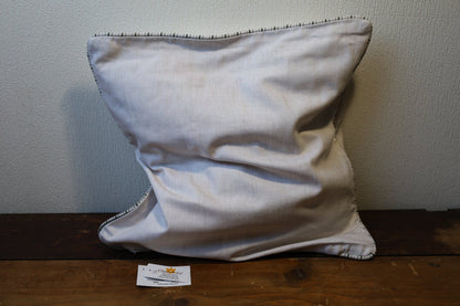 Kissenbezug / Kissenhülle Kissenbezug Baumwolle Beige-Grün | Tannenmotiv 40×40 cm Shabby Chic und Landhaus Deko bei www.Stein-Alt.de