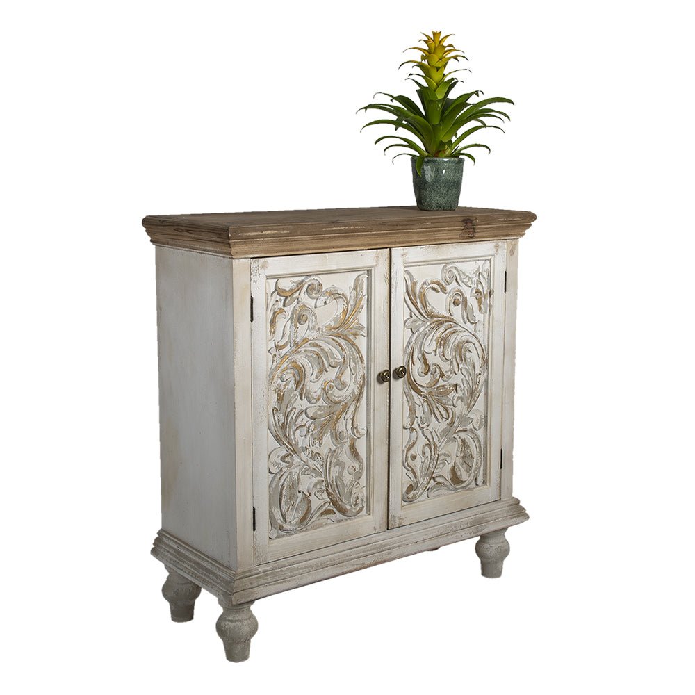 Kommode Shabby Chic Weiß – Sideboard Landhaus Anrichte Holz | Clayre & Eef {{ Shabby Chic und Landhaus Deko }} {{ www.Stein-Alt.de }}
