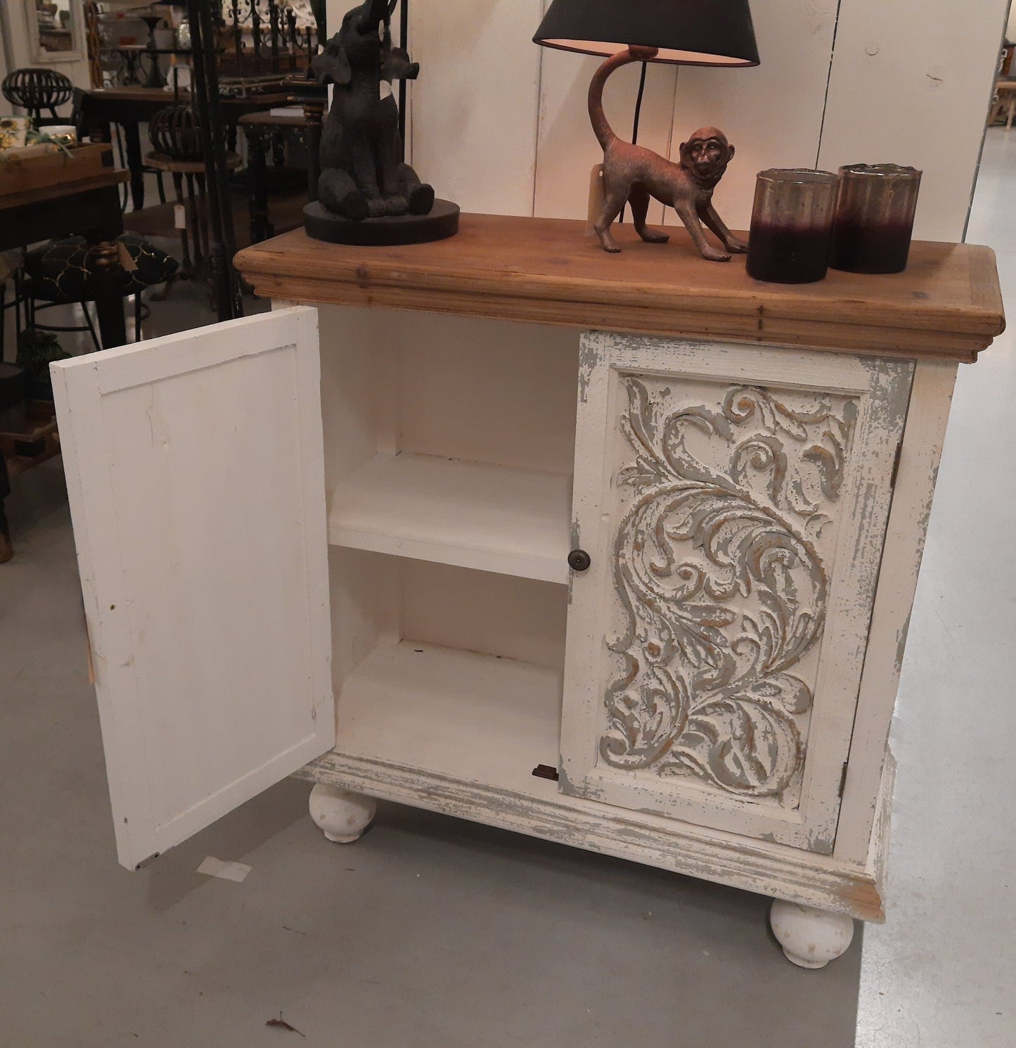 Kommode Shabby Chic Weiß – Sideboard Landhaus Anrichte Holz | Clayre & Eef {{ Shabby Chic und Landhaus Deko }} {{ www.Stein-Alt.de }}