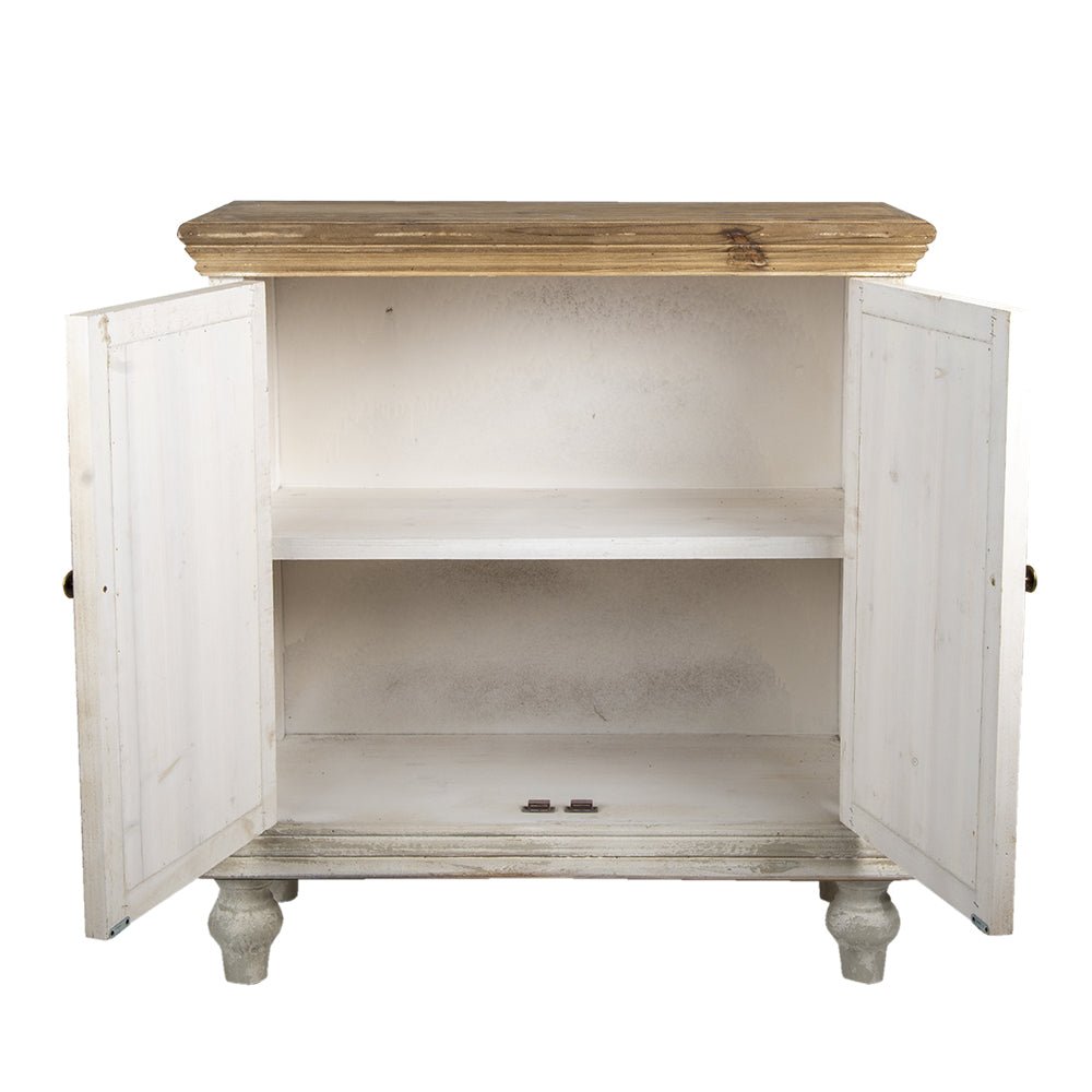 Kommode Shabby Chic Weiß – Sideboard Landhaus Anrichte Holz | Clayre & Eef {{ Shabby Chic und Landhaus Deko }} {{ www.Stein-Alt.de }}