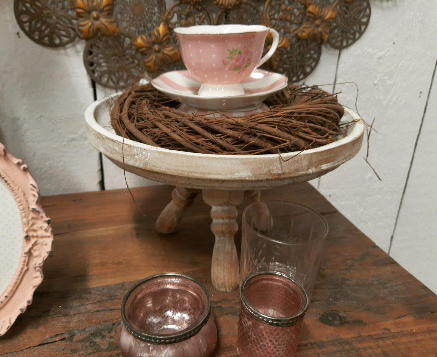 Kranz aus Weidenruten Natur braun - Adventskranz Rohling aus Holz - Ø 25-50 cm Ø 30x5 cm {{ Shabby Chic und Landhaus Deko }} {{ www.Stein-Alt.de }}