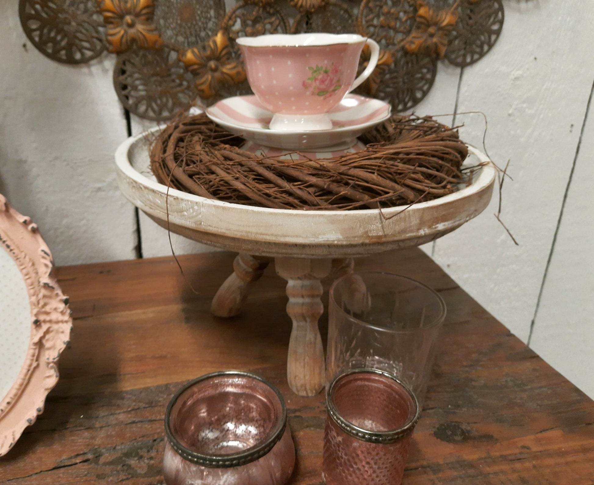 Kranz aus Weidenruten Natur braun - Adventskranz Rohling aus Holz - Ø 25-50 cm Ø 30x5 cm {{ Shabby Chic und Landhaus Deko }} {{ www.Stein-Alt.de }}