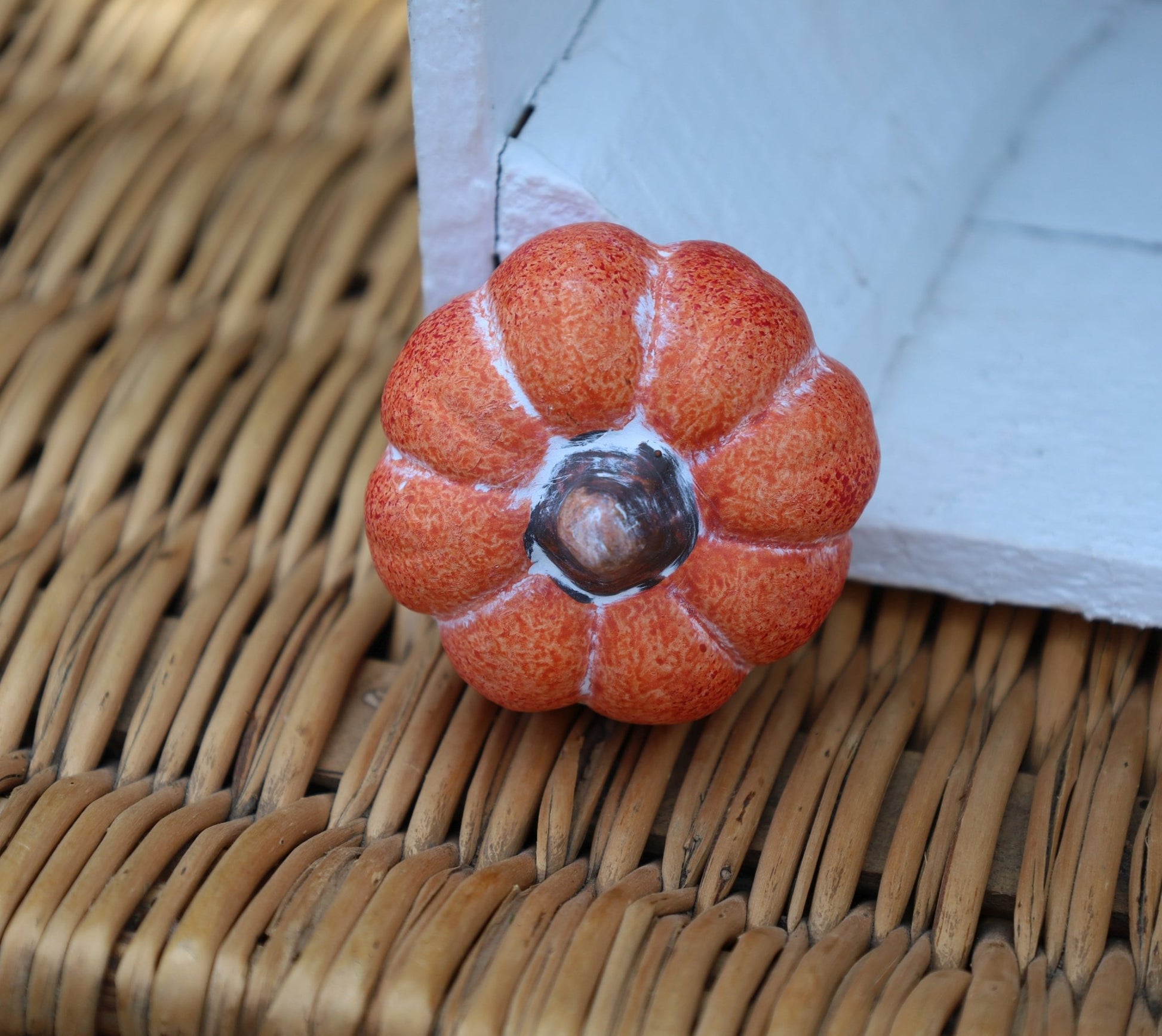 Kürbis Deko Herbst 3er Set - Keramik Orange Kürbisse Clayre & Eef {{ Shabby Chic und Landhaus Deko }} {{ www.Stein-Alt.de }}