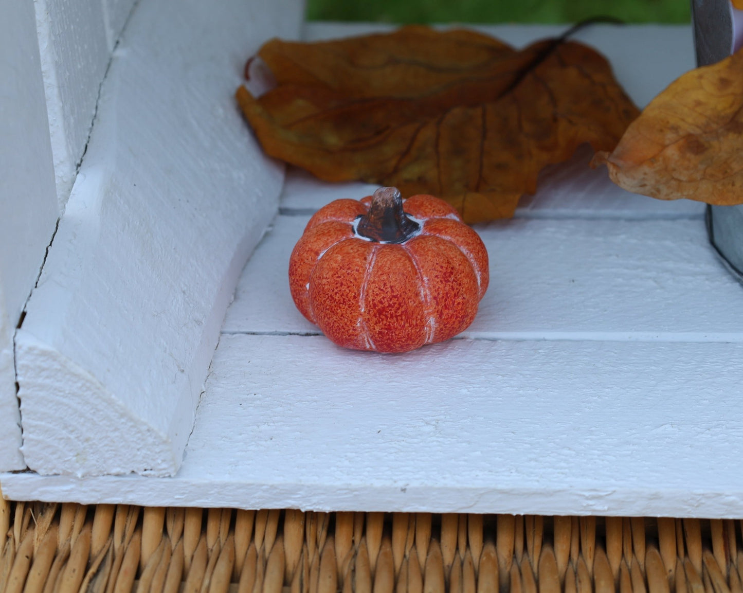 Kürbis Deko Herbst 3er Set - Keramik Orange Kürbisse Clayre & Eef {{ Shabby Chic und Landhaus Deko }} {{ www.Stein-Alt.de }}