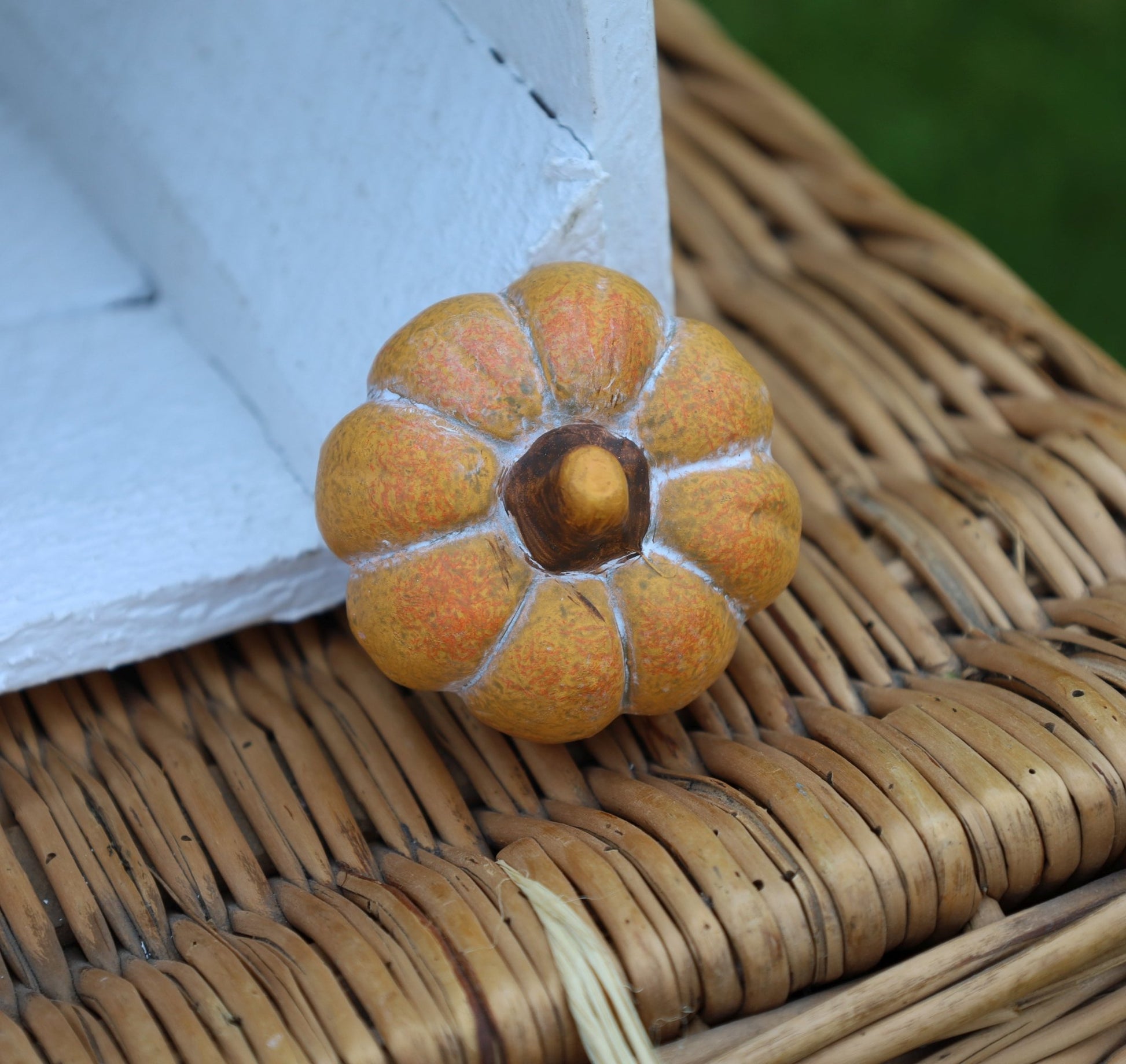Kürbis Deko Herbst 3er Set - Keramik Orange Kürbisse Clayre & Eef {{ Shabby Chic und Landhaus Deko }} {{ www.Stein-Alt.de }}