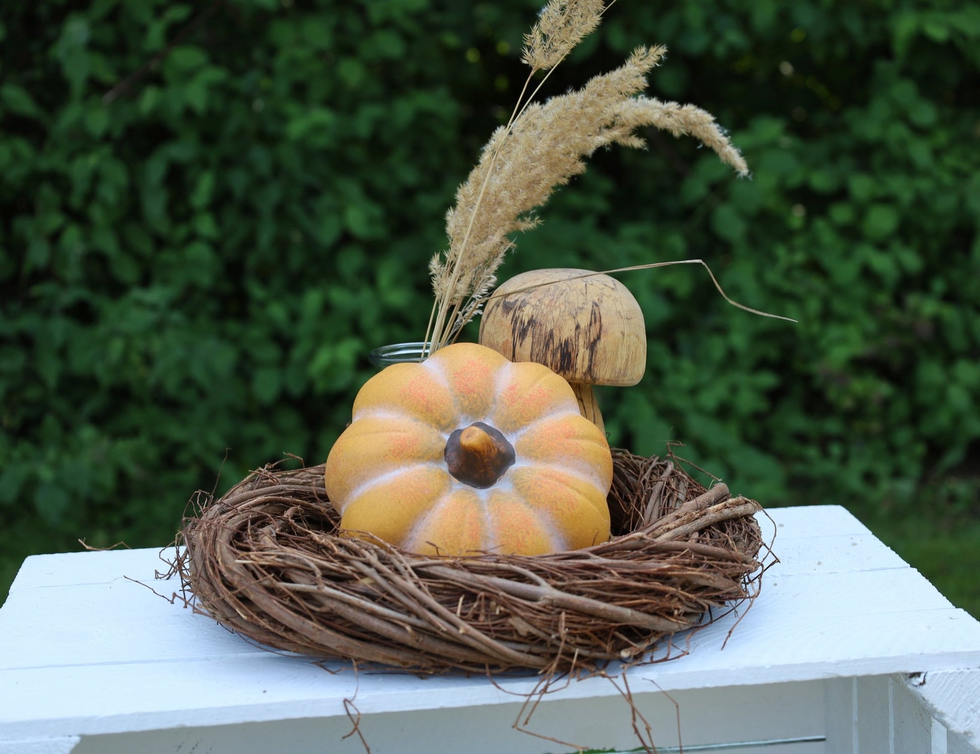 Kürbis Dekoration Herbst - Keramik Orange, Clayre & Eef {{ Shabby Chic und Landhaus Deko }} {{ www.Stein-Alt.de }}
