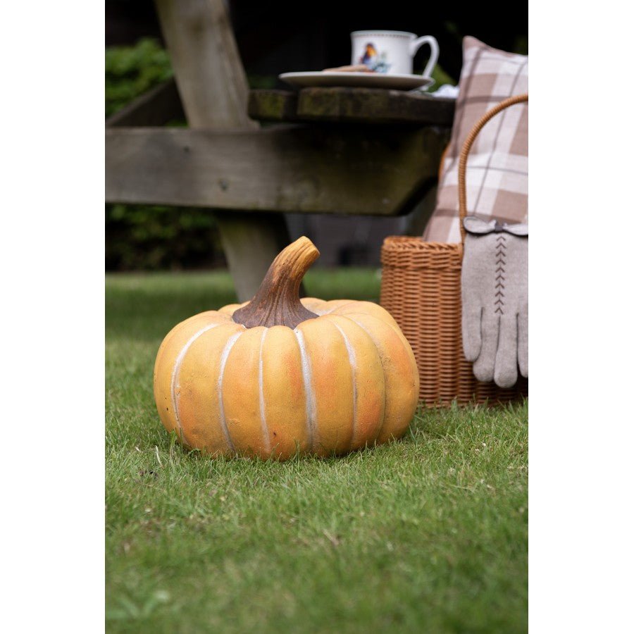 Kürbis Dekoration Herbst - Keramik Orange, Clayre & Eef Groß {{ Shabby Chic und Landhaus Deko }} {{ www.Stein-Alt.de }}