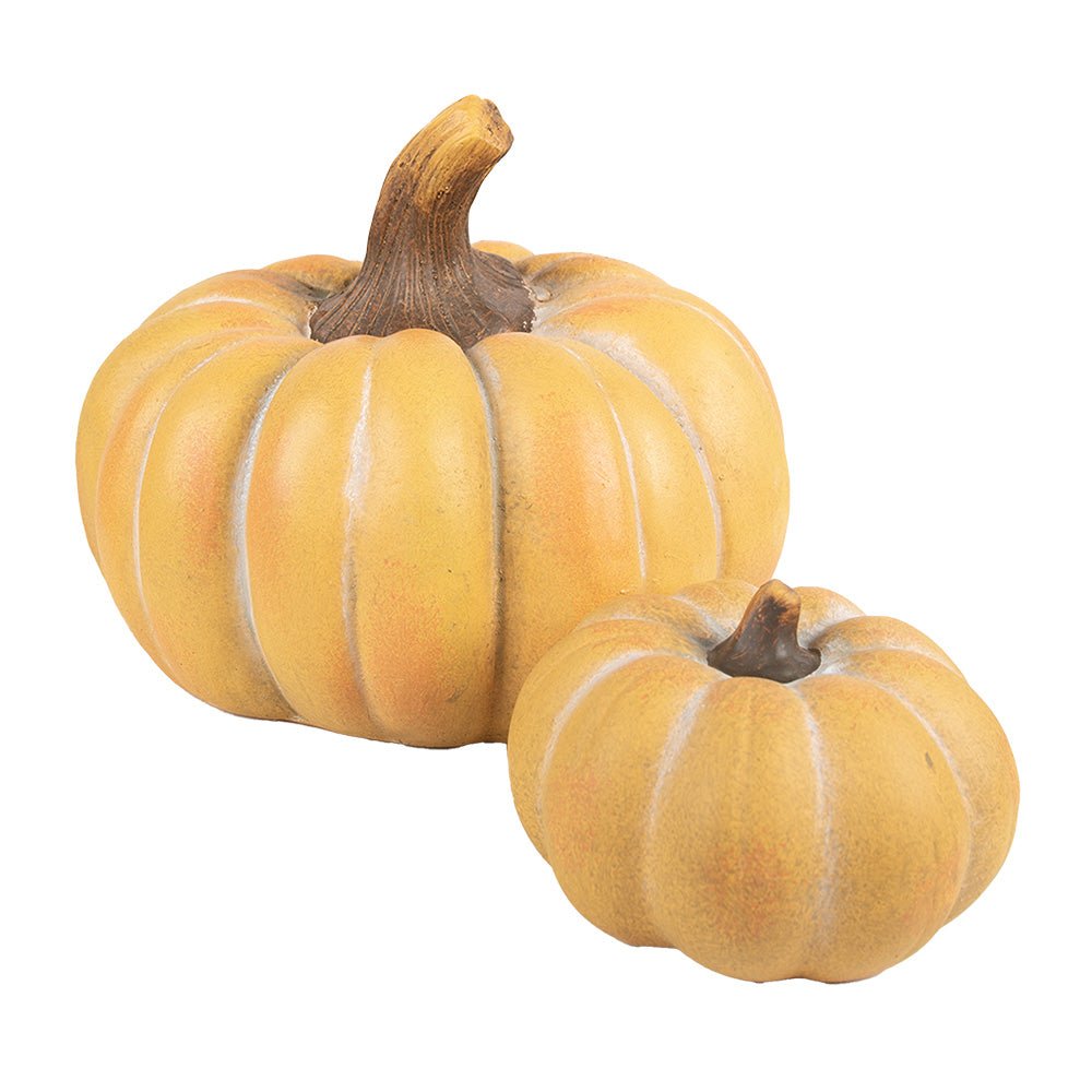 Kürbis Dekoration Herbst - Keramik Orange, Clayre & Eef {{ Shabby Chic und Landhaus Deko }} {{ www.Stein-Alt.de }}