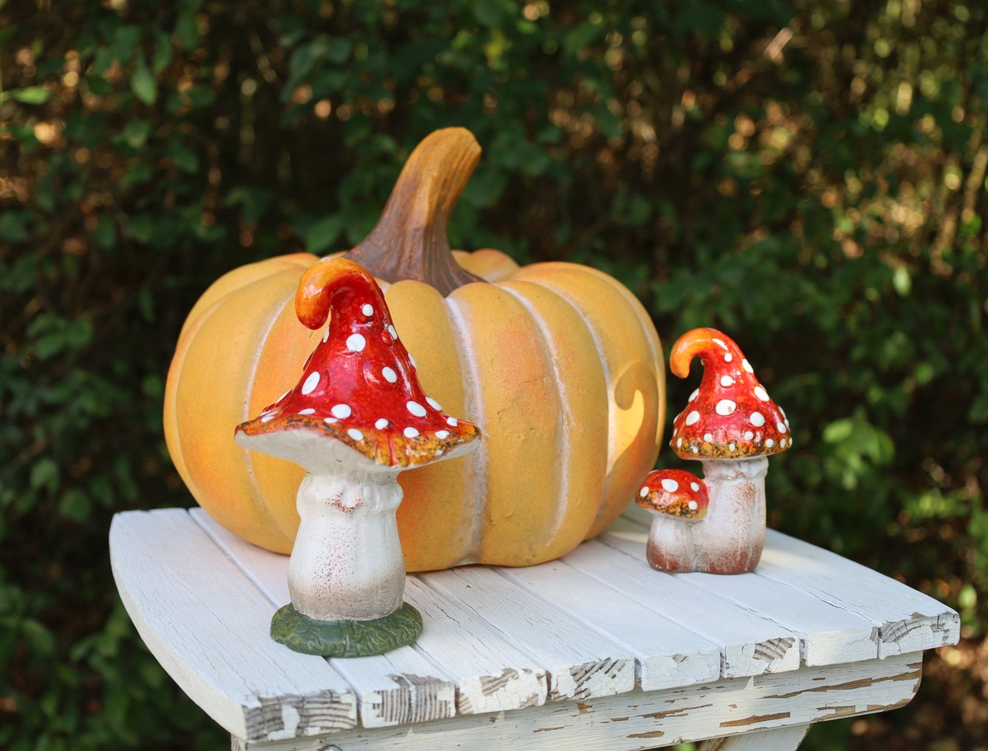 Kürbis Dekoration Herbst - Keramik Orange, Clayre & Eef {{ Shabby Chic und Landhaus Deko }} {{ www.Stein-Alt.de }}