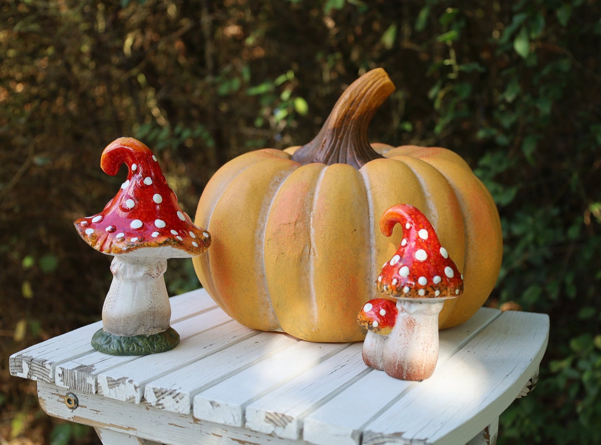 Kürbis Dekoration Herbst - Keramik Orange, Clayre & Eef {{ Shabby Chic und Landhaus Deko }} {{ www.Stein-Alt.de }}