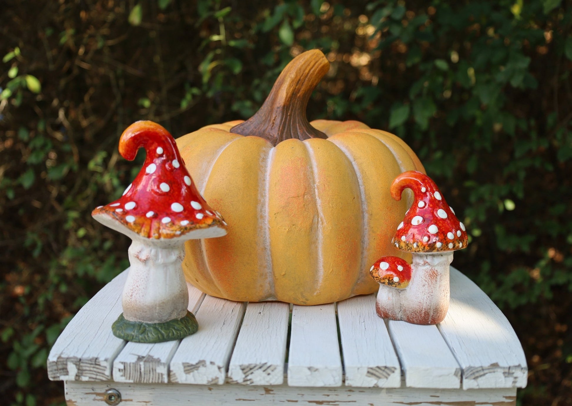 Kürbis Dekoration Herbst - Keramik Orange, Clayre & Eef {{ Shabby Chic und Landhaus Deko }} {{ www.Stein-Alt.de }}