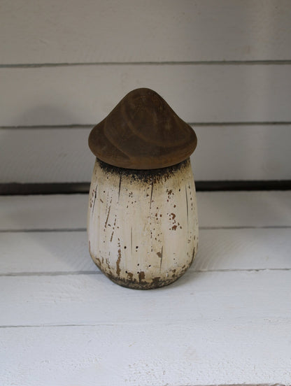 Deko Haus Maritimes Deko-Häuschen Holz Weiß-Braun 17cm - Shabby Chic Landhaus Clayre & Eef Shabby Chic und Landhaus Deko bei www.Stein-Alt.de