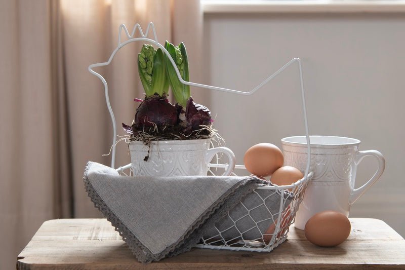 Maxi Becher Landhausstil Weiß 450ml - Keramik Tasse Shabby Chic {{ Shabby Chic und Landhaus Deko }} {{ www.Stein-Alt.de }}