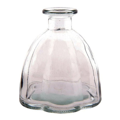 Vase Muschelförmige Glasvase 2er Set - Transparente Blumenvase für Hochzeit & Tischdekoration Shabby Chic und Landhaus Deko bei www.Stein-Alt.de